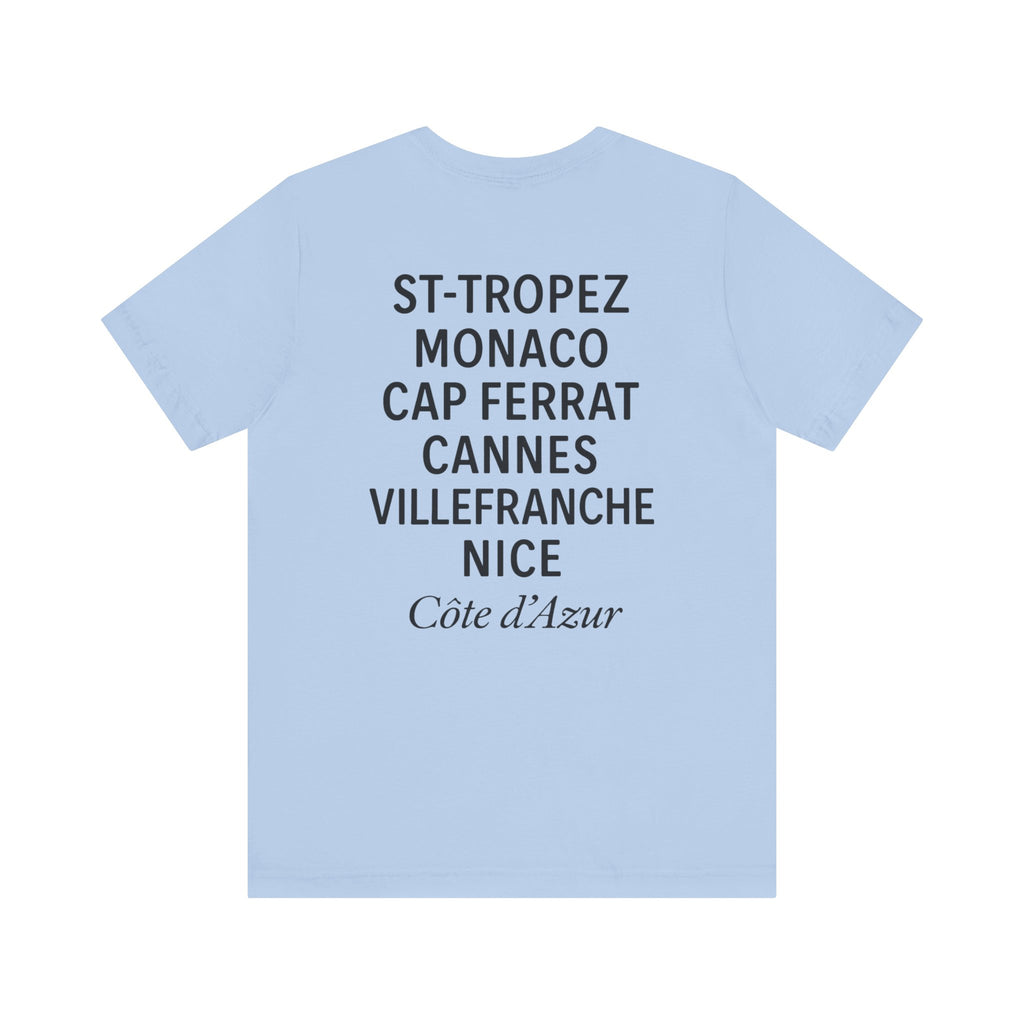 Club Antibes villes de la Côte d'Azur T-Shirt -black