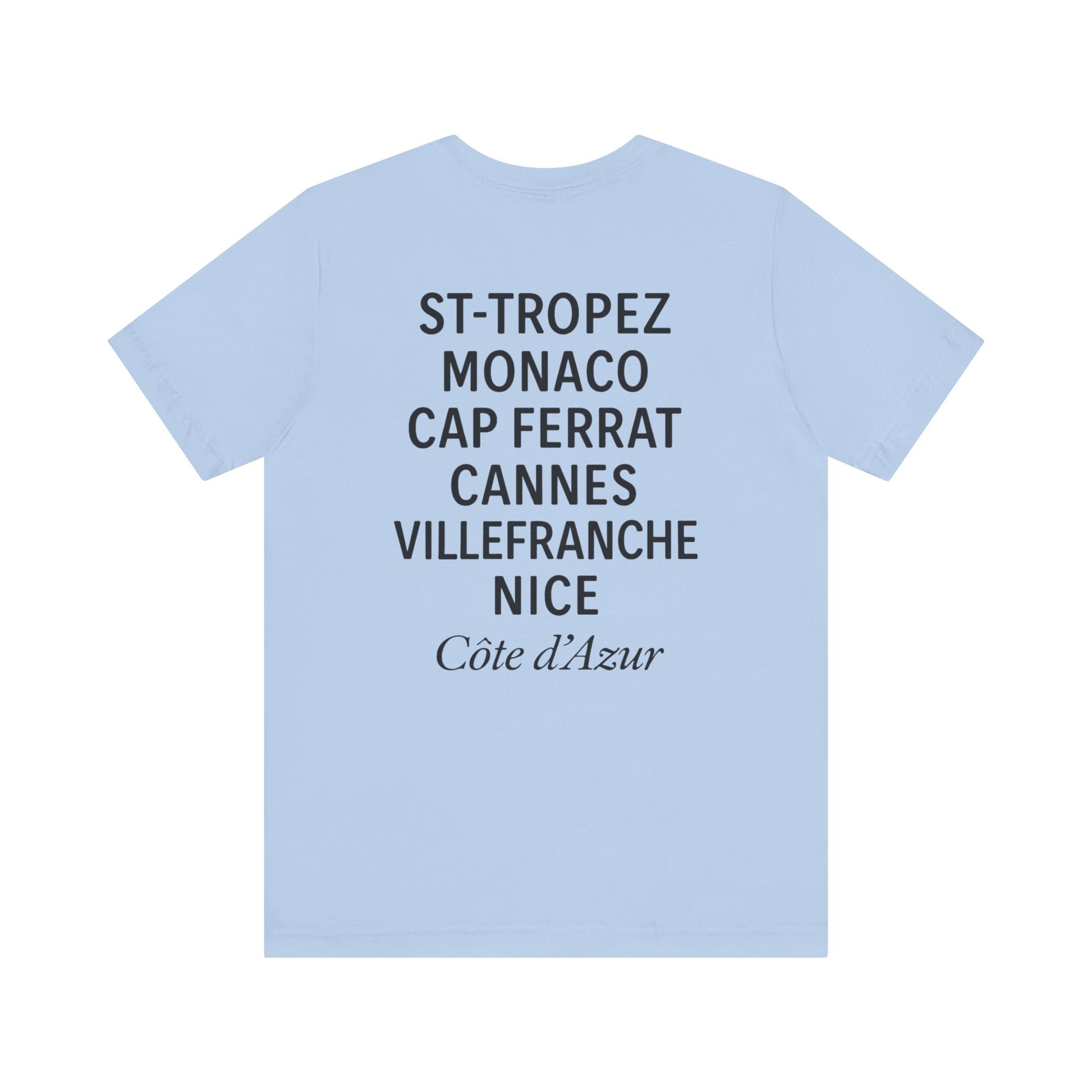 Club Antibes villes de la Côte d'Azur T-Shirt -black