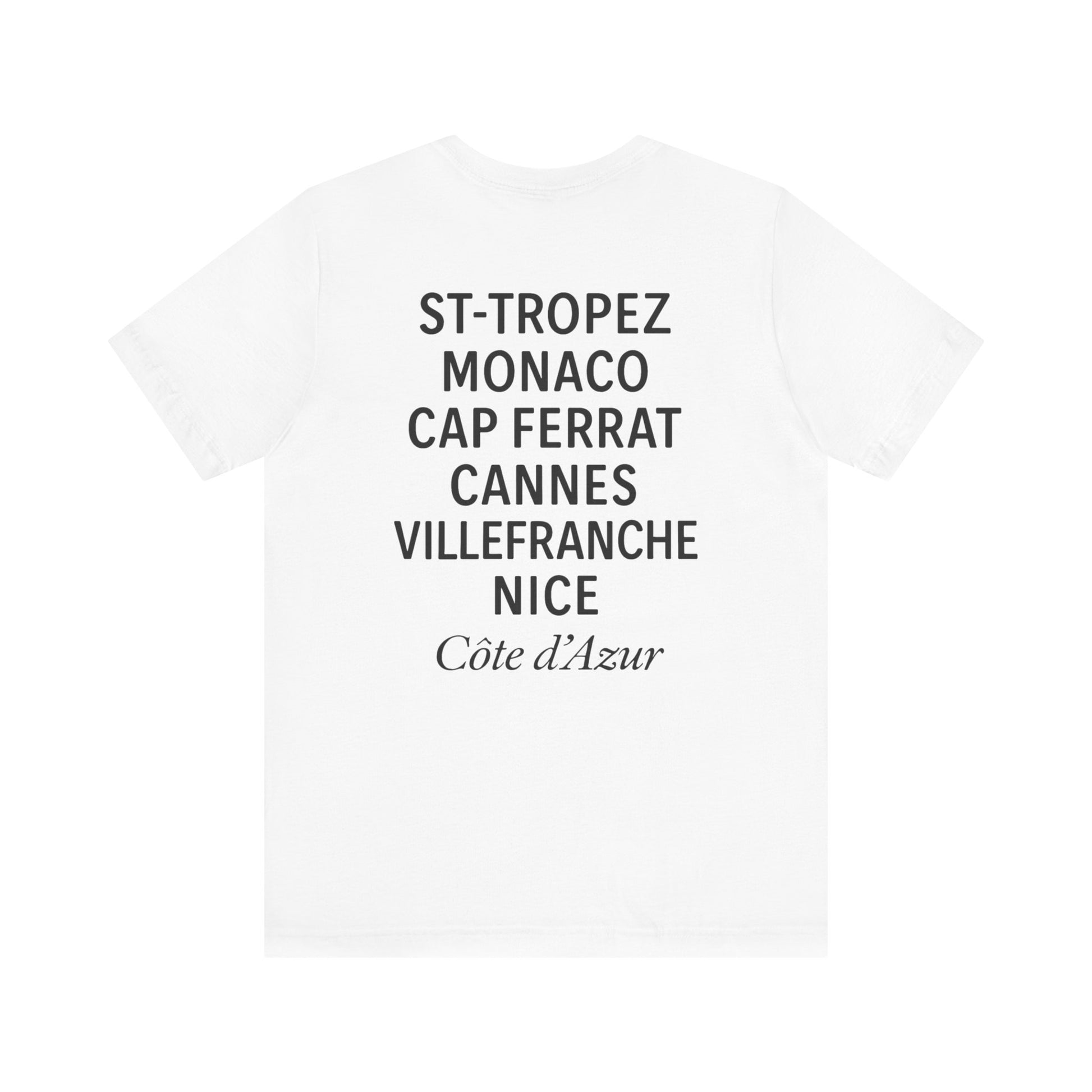 Club Antibes villes de la Côte d'Azur T-Shirt -black