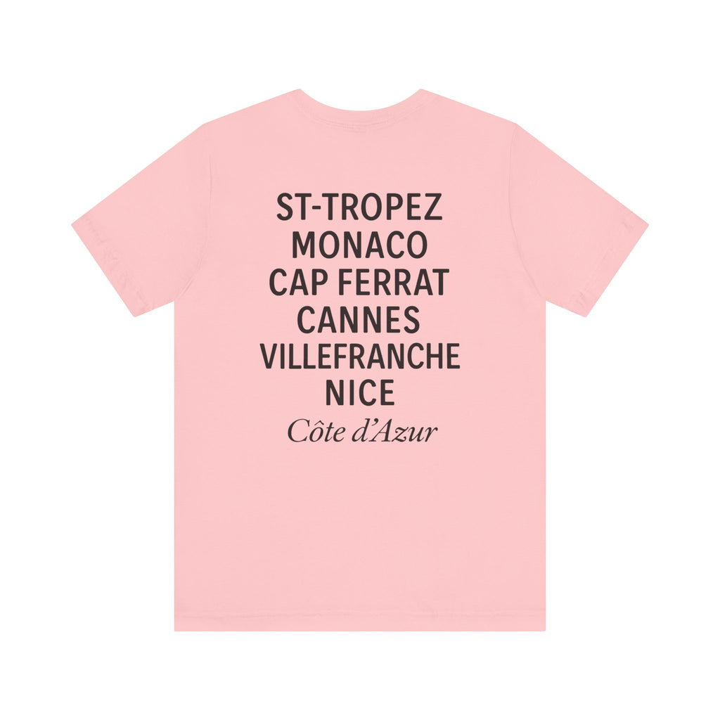 Club Antibes villes de la Côte d'Azur T-Shirt -black