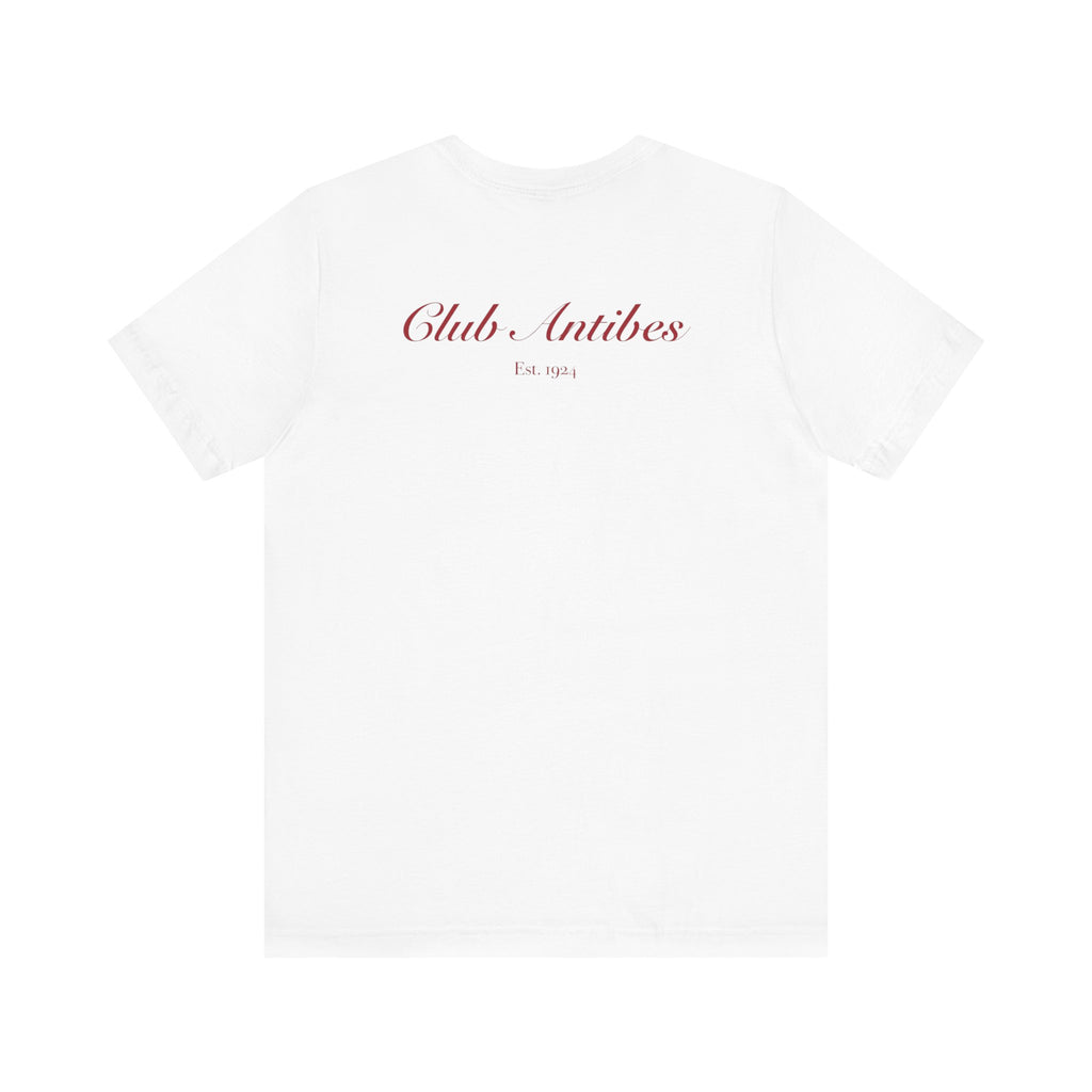 Club Antibes back Signature T-Shirt -rouge